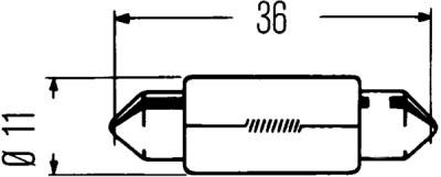 Bec sofit 24V 5W C5W  T10.5x38