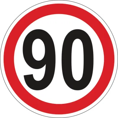 Autocolant limita viteza 90km/h