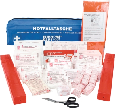 Geanta de prim ajutor "Crash Bag" Combi ADR, 2 triunghiuri + vesta+trusa prim ajutor