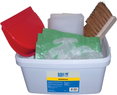 Galeata GGVS, colturata, cu material absorbant pentru ulei EUROPART, capac de acoperire canal, maner si lopatica