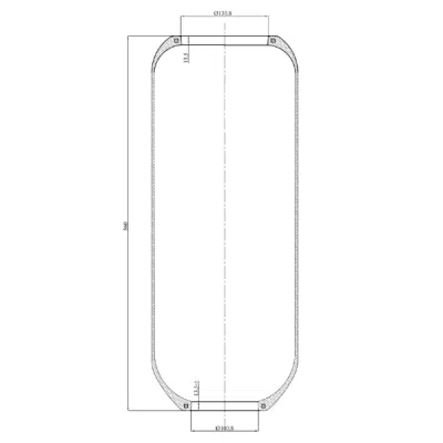 Burduf, suspensie pneumatica IVECO 2590111839