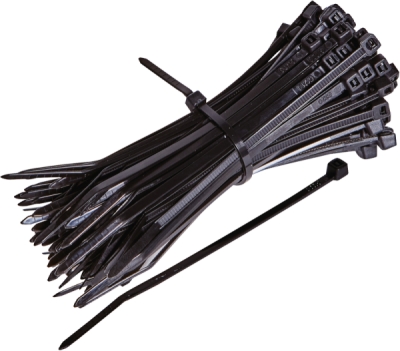 Colier plastic negru 140x3.6 mm