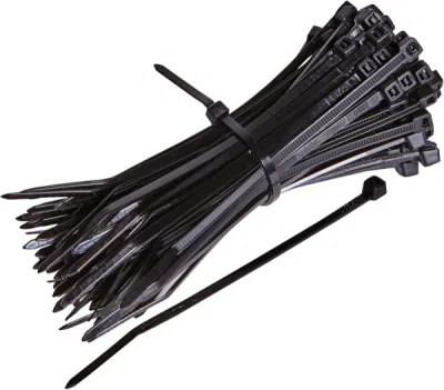 Colier plastic negru 140x3.6 mm