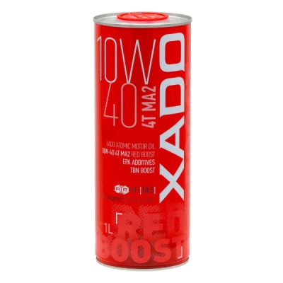XADO Atomic Oil 10W-40 4T MA2 RED BOOST 1L