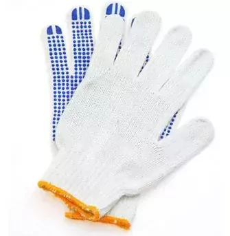 AMTRA Pracovní rukavice s tečkami - na povrchu dlaně. 25% polyester, 75% bavlna. 96-006 Ean: 5905694010883