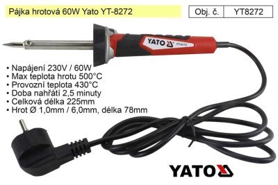 Pájka hrotová YATO 60W YT-8272