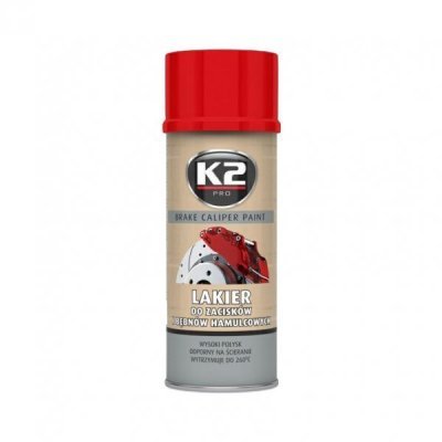 K2 L346CE BRAKE CALIPER PAINT 400 ml ČERVENÁ - barva na brzdové třmeny a bubny