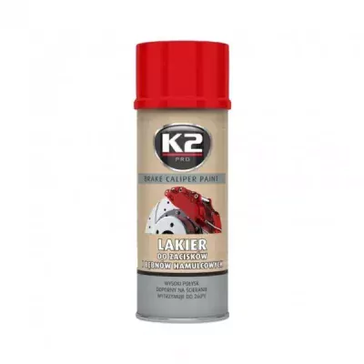 K2 L346CE BRAKE CALIPER PAINT 400 ml ČERVENÁ - barva na brzdové třmeny a bubny