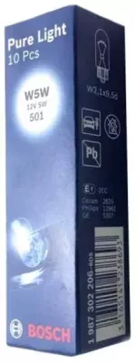Žárovka Bosch W5W, Pure Light WS 1987302206