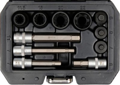 Sada Nářadí na brzdové třmeny 1/2" 3/8" YT-06808