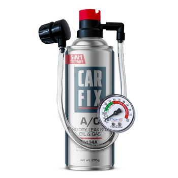 CARFIX Hobby 5v1 - Klimatizační sada R134a s jednorázovou hadicí 400ml