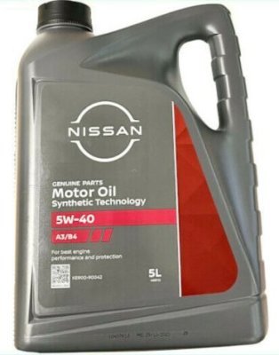 NISSAN MOTOR OIL ST 5W-40 A3/B4 5Liter