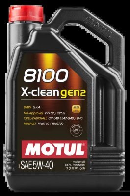 MOTUL 8100 X-clean gen2 5W-40 5L 109762