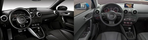 Az audi a1 belső tere