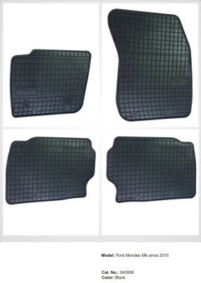 Gumiszőnyeg fekete 4 részes FORD MONDEO V 14- FG543008