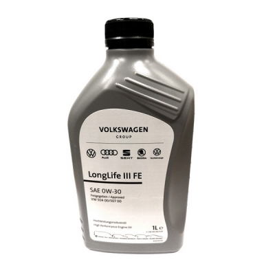OLJE 0W-30 (0W30) VW AUDI SEAT ŠKODA ORIGINAL LL III FE 1 LITER