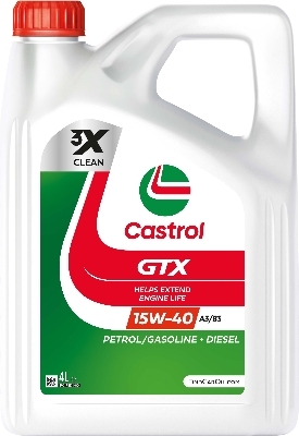 MOTORNO OLJE CASTROL 15W40 (15W-40) GTX A3/B3 4 LITRE