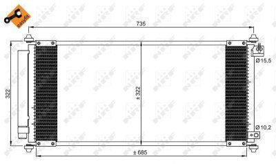 Condensator, climatizare NRF 35791
