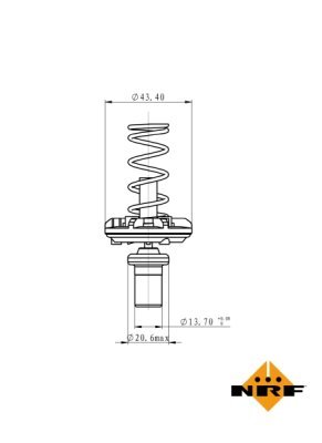 Termostat, lichid racire NRF 725049