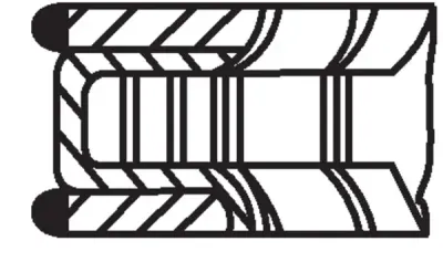 Set segmenti piston MAHLE 003 94 N0