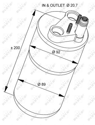 uscator, aer conditionat NRF 33216