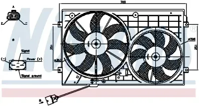 Ventilator, radiator NISSENS 85644