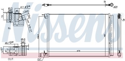 Condensator, climatizare NISSENS 940519