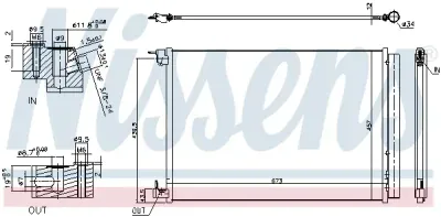 Condensator, climatizare NISSENS 940519