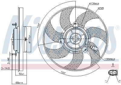 Ventilator, radiator NISSENS 85733