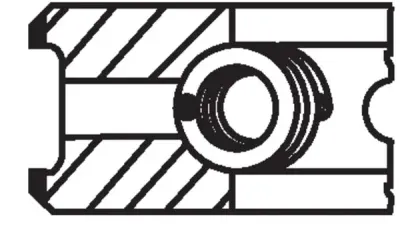 Set segmenti piston MAHLE 681 02 N0