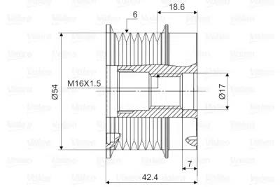 Sistem roata libera, generator VALEO 588126