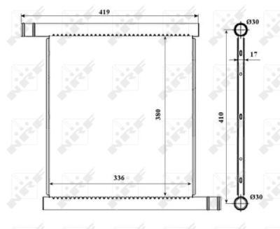 Radiator, racire motor NRF 53598