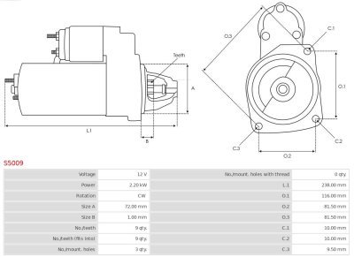 Disc frana AS-PL S5009
