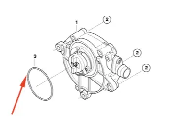 Garnitura, pompa vacuum ORIGINAL BMW 11667576823