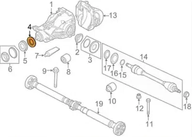 Simering ax ORIGINAL BMW 31507609535