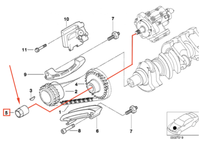 Piulita ORIGINAL BMW 13522247623