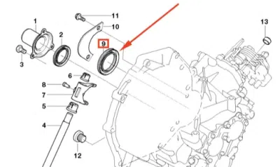 Simering, diferential ORIGINAL BMW 23117518638