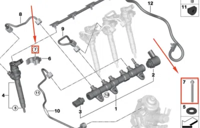 Surub injector ORIGINAL BMW 13537805256