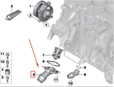Flansa apa ORIGINAL BMW 11518512445