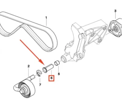 Bucsa lager ORIGINAL BMW 64557788089