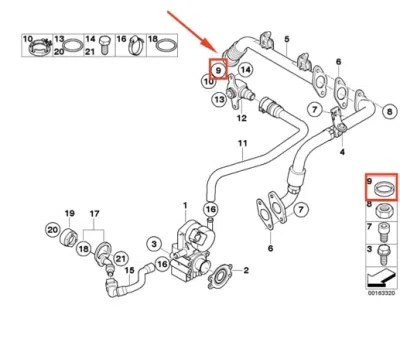 Garnitura ORIGINAL BMW 11717559152