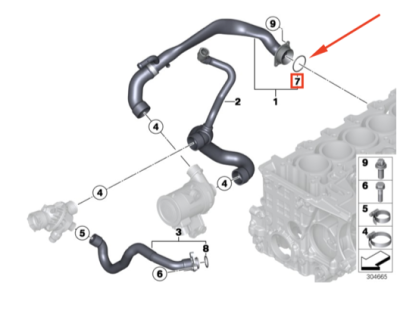 Garnitura ORIGINALA BMW 11537584829
