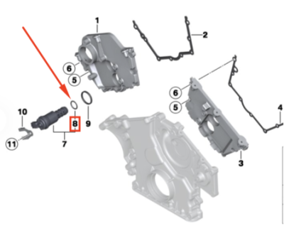 Garnitura solenoid , galerie admisie ORIGINAL BMW 11367546379