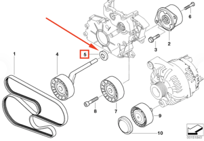 Garnitura ORIGINAL BMW 11282247187