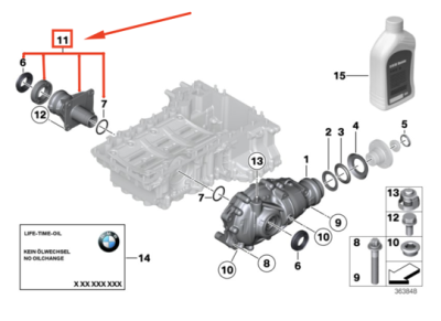 Suport intermediar planetara dreapta ORIGINAL BMW 31507587861