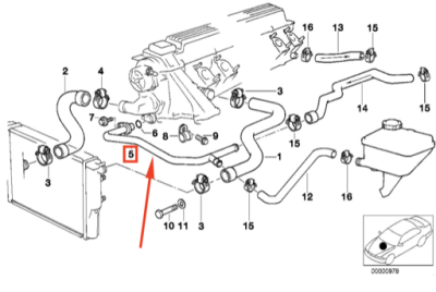 Conducta ORIGINAL BMW 11532246689