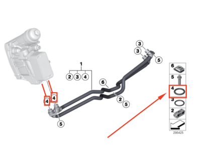 Inel etansare ORIGINAL BMW 17228511461
