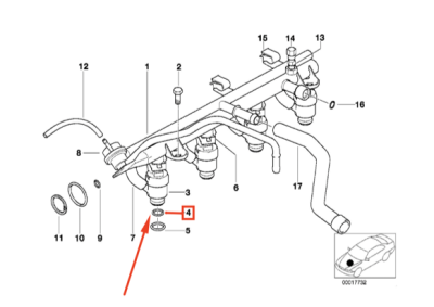 Garnitura ORIGINALA BMW 13641743575