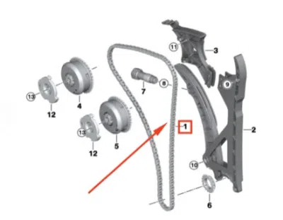 Lant de distributie ORIGINAL BMW 11318648732