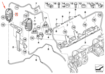 Rezervor vacuum ORIGINAL BMW 11652247620